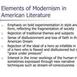 Elements of modernism: mastery test