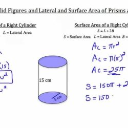 Homework 5 surface area of prisms and cylinders